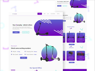 EvScooter Shop 🔋 app app ui battery branding ecommerce electric scooter graphic design scooter ui web design webdesign