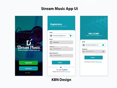 Music stream ui/ux