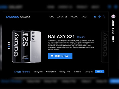 Samsung S21 web ui and ux design