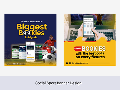 Sport social banner design