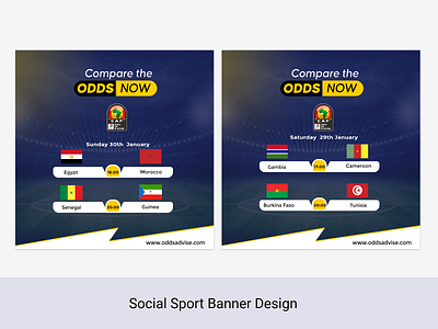 African cup of nation fixtures social Design