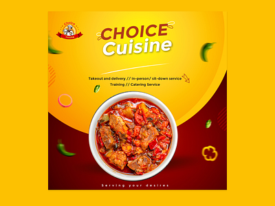 Choice cuisine 3d animation branding design graphic design illustration logo motion graphics ui vector