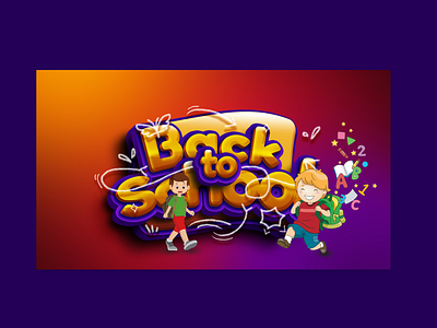 Back to school 3d animation branding design graphic design illustration logo motion graphics ui vector