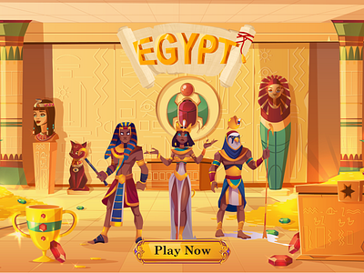 Egypt gods casino slot design