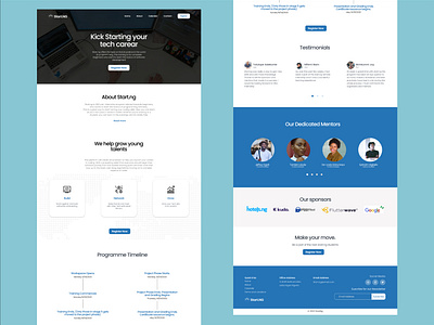 Tech career landing page