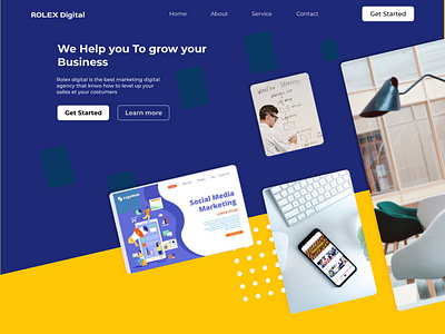 Marketing digital agency landing page