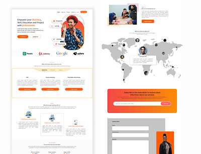 Marketing digital Agency landing page app branding design ui ux