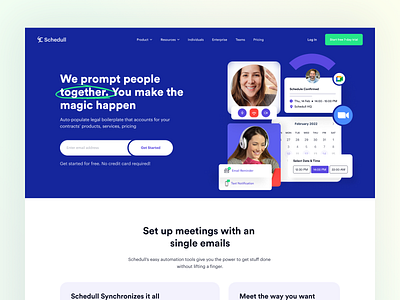 Schedule your meeting - Schedull Homepage