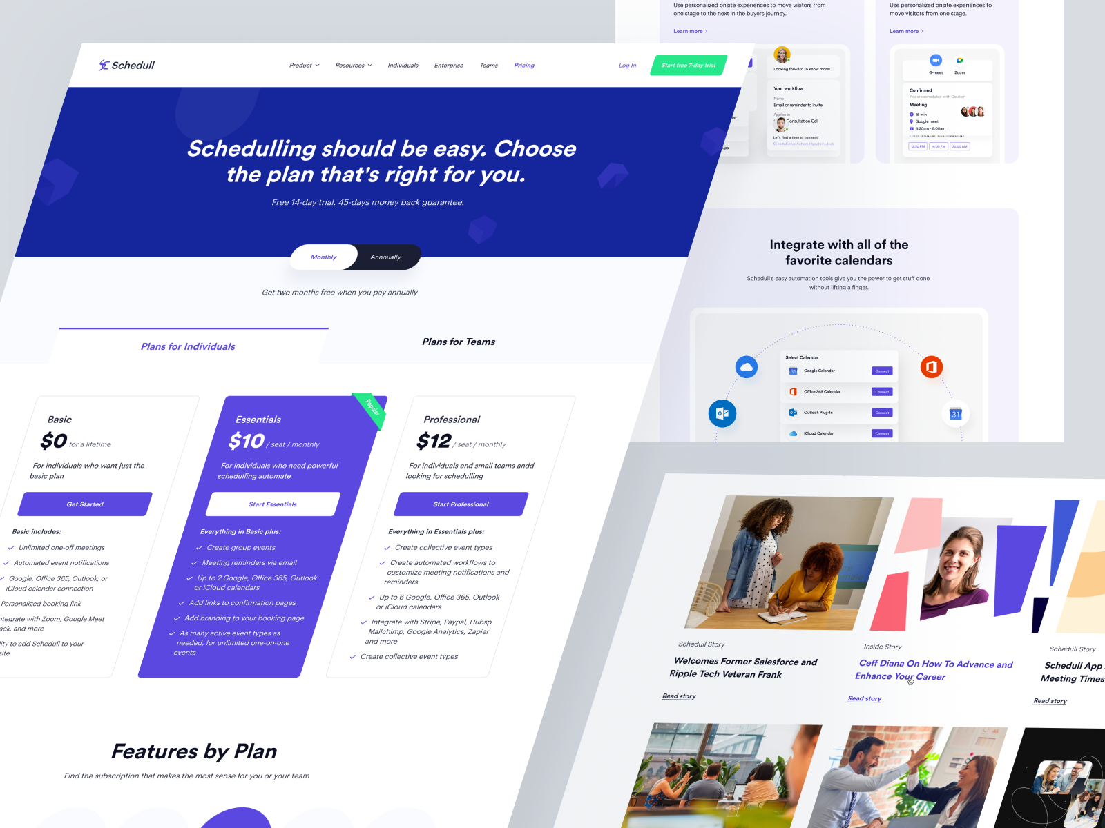 Schedule your meeting - All pages by Moslim Uddin on Dribbble