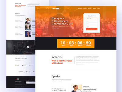 EventYLO Landing Page Design by Moslim Uddin on Dribbble