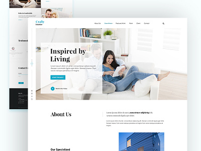 Crafty Interior Homepage Design