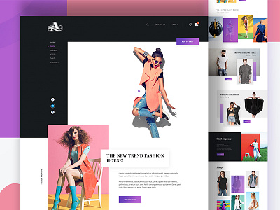 Fashion Web Exploration [concept] design fashion female hire minimal product shop trend ui website