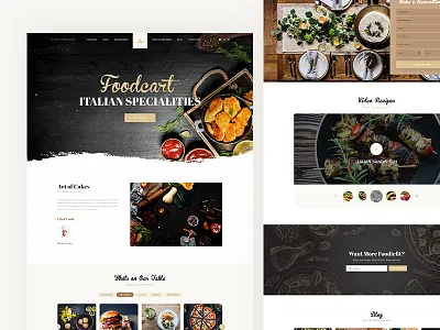 Resturant Website app branding design dribbble ecommerce food foodcart google recipes resturant taste template typography uidesign uxdesign web website