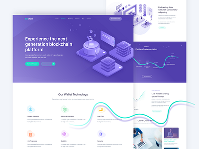 Crypto Landing Page apps crypto crypto currency crypto exchange currency dashboard design designsystem feature ico illustration interface landing popular product token uidesign uiux web webdesign