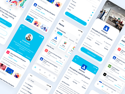 Job Portal iOS Mobile App app atlassian find job findyourjob hireexpert interface job job application job board jobfinder jobmobileapp jobpost jobsearch mobile app mobile application popular portal ui ux uxdesign