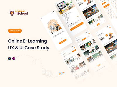 Online E-Learning UX & UI Case Study app case study app design apps case study design education case study elearning app skill app ui ui design uiux ux ux case study ux design web design