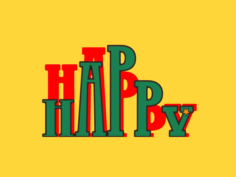 Motion Graphic | Stretched HAPPY