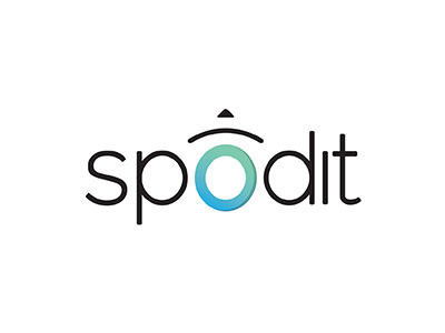 SPODIT Logo and App app friends logo night party spot tag type