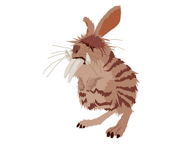 Croods Illustration—Bunnybeast character croods dreamwork hair illustration struck