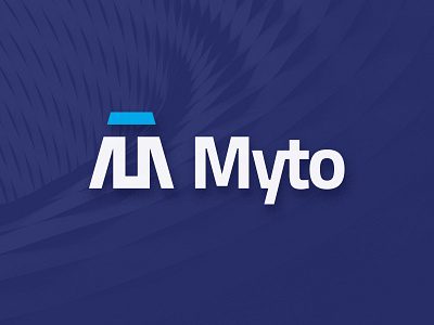 Myto Logo aztec blue brand logo m pyramid t tech