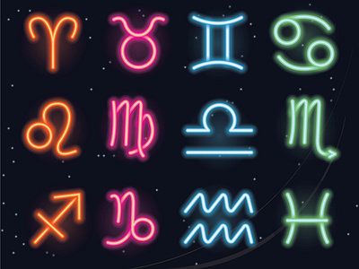 Neon horoscope