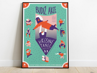 Budiž akce! Plakát, animace, ilustrace design flat illustration poster poster design vector
