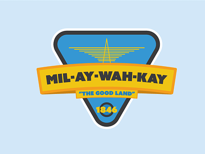 Milwaukee alice cooper badge garth illustration milwaukee patch wayne waynes world wisconsin