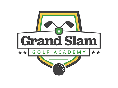 Grand Slam Golf Academy badge golf logo sports