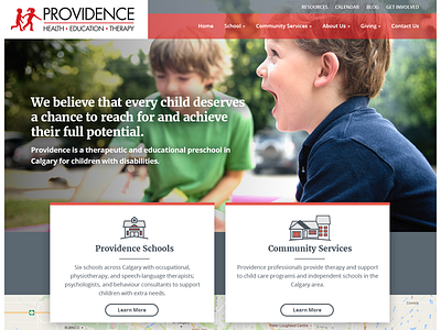 Providence Landing Page