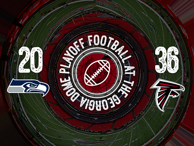 January 14 - Seahawks vs Falcons atlanta falcons football gameday graphic design nfl seattle seahawks