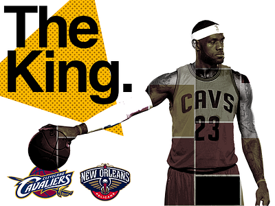 January 23 - Cavaliers vs Pelicans basketball cleveland cavaliers gameday graphic design new orleans pelicans sports design