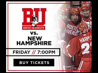 February 17 - Display Ads - Boston University vs New Hampshire