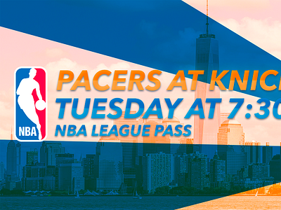 March 14 - Pacers vs Knicks basketball gameday graphic design indiana pacers new york knicks