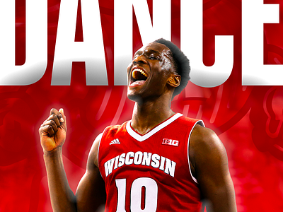 March 16 - March Madness Round 1 basketball gameday graphic design march madness sports design wisconsin wisconsin badgers