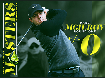 April 6 - Masters Tournament gameday golf graphic design masters sports design