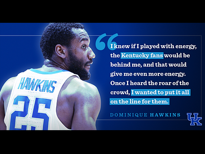 Kentucky Basketball - Dominique Hawkins quote