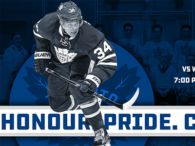 April 19 - Capitals vs Leafs gameday graphic design hockey maple leafs sports design toronto
