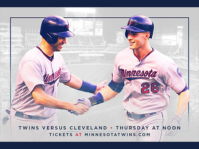 April 20 - Indians vs Twins baseball gameday graphic design minnesota twins sports design