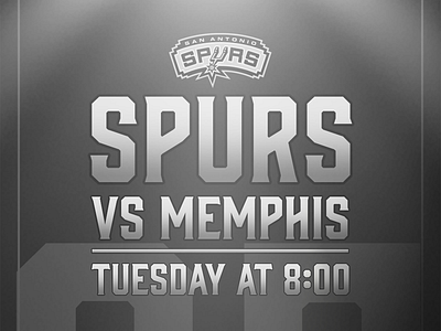 April 25 - Grizzlies vs Spurs basketball gameday graphic design nba san antonio sports design spurs