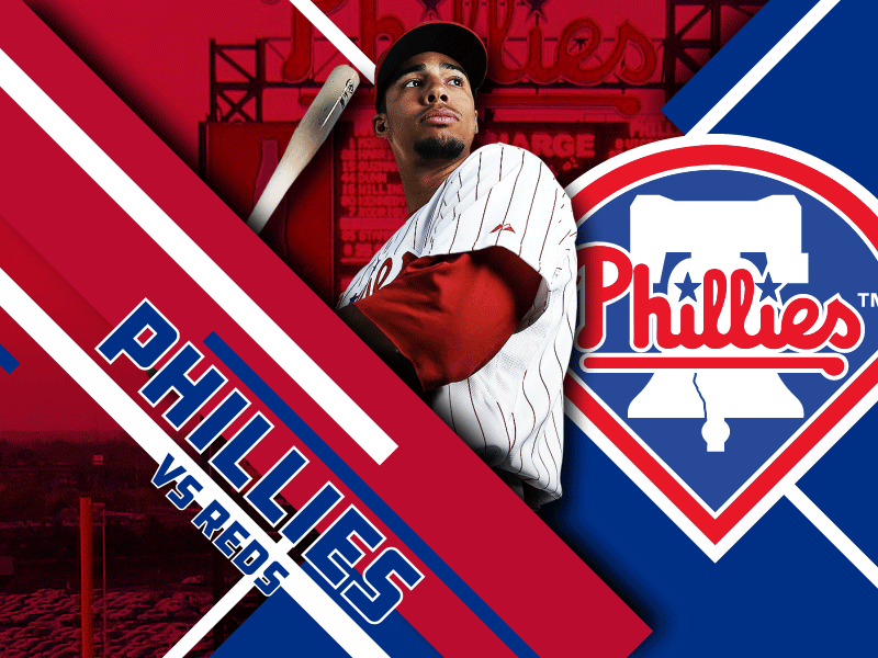 May 26 - Phillies vs Reds baseball gameday motion philadelphia phillies sports design