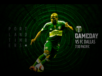 June 10 - Portland Timbers vs FC Dallas football gameday graphic design portland soccer sports design timbers