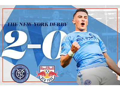 June 24 - NYC Derby football gameday graphic design nycfc soccer sports design
