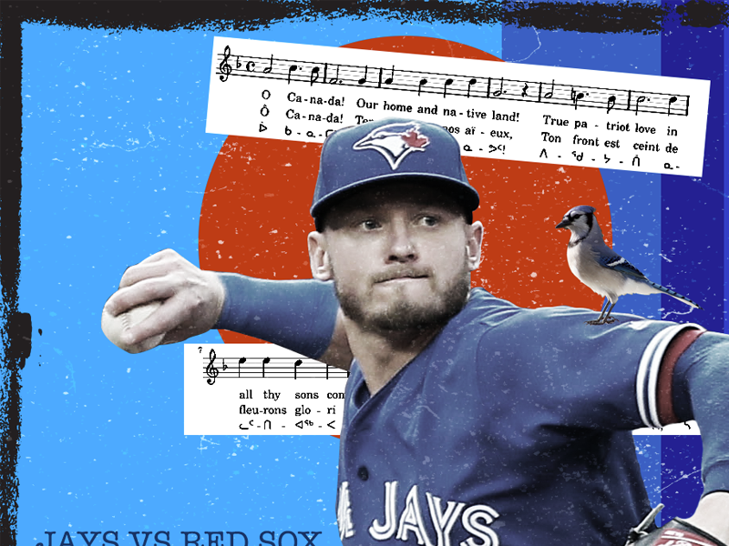 July 1 - Blue Jays vs Red Sox baseball blue jays canada gameday graphic design sports design toronto