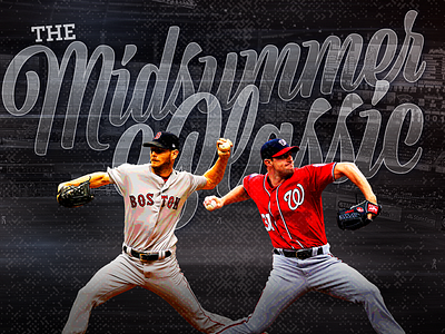 July 11 - MLB All Star Game all star game baseball gameday graphic design mlb sports design