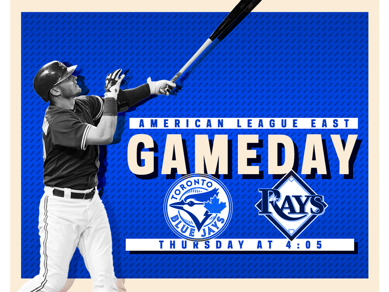 August 17 - Jays vs Rays sports design graphic design gameday baseball toronto blue jays