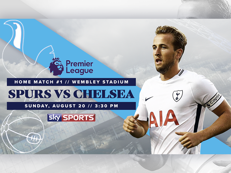 August 20 - Spurs vs Chelsea football gameday graphic design premier league soccer sports design spurs tottenham