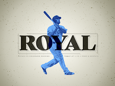 August 24 - Royals vs Rockies baseball gameday graphic design kansas city royals sports design