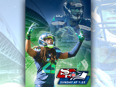 September 17 - Seahawks vs 49ers football gameday graphic design seahawks seattle sports design