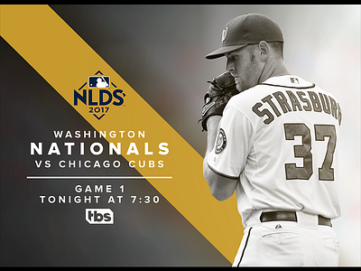 October 6 - Nationals vs Cubs baseball gameday graphic design nationals sports design washington