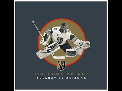 October 10 - Vegas Golden Knights vs Arizona gameday golden knights graphic design hockey las vegas nhl sports design